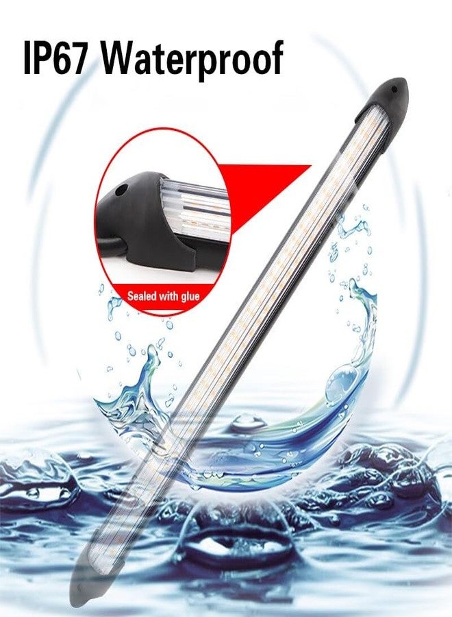 TEKSHINNY مصابيح LED خارجية للسيارة، قطعتان من شريط إضاءة نهارية مرن مقاوم للماء، مصابيح أمامية متتابعة بيضاء، إشارات انعطاف صفراء، 9.25 بوصة - Image 3